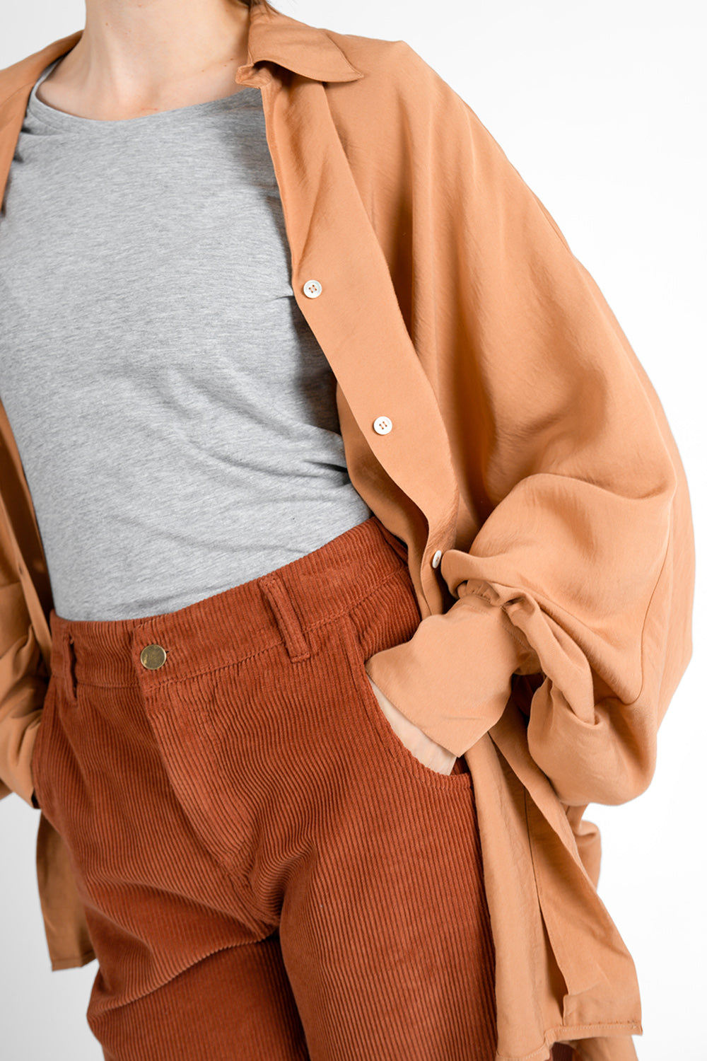 Cerena Viscose Blouse - cinnamon