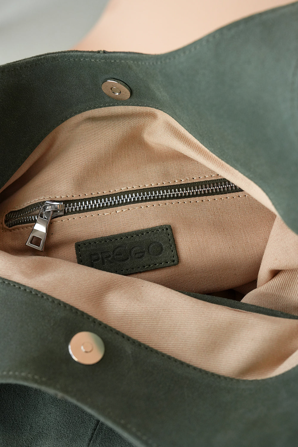 Belinda Vel Bag - sage