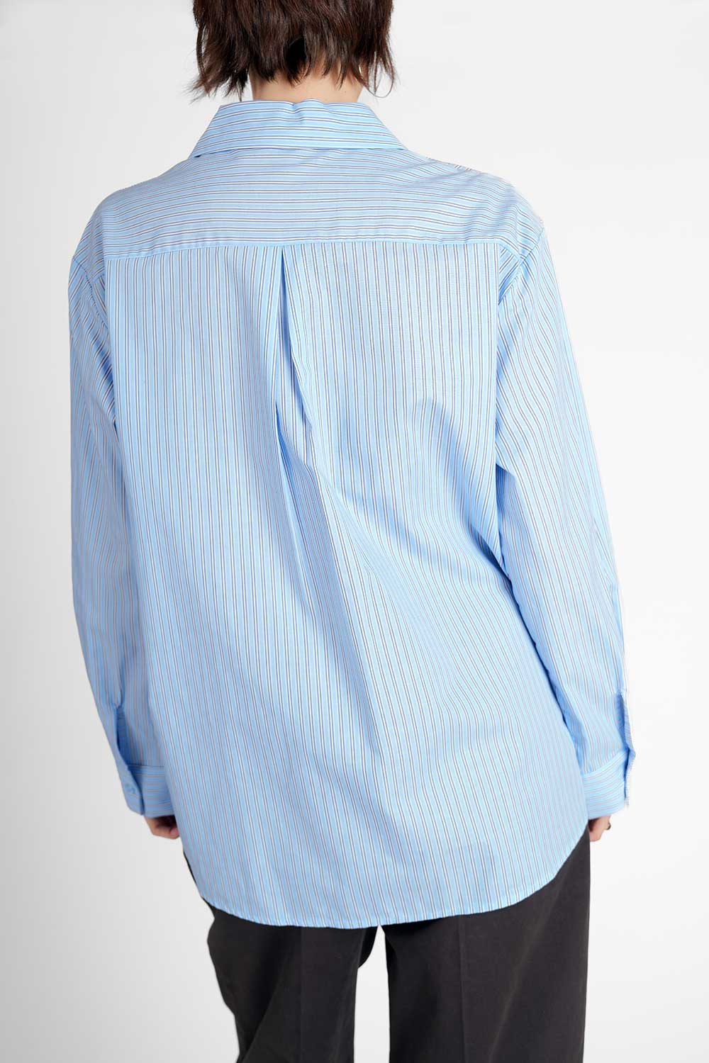 Calea Blouse - light blue stripes