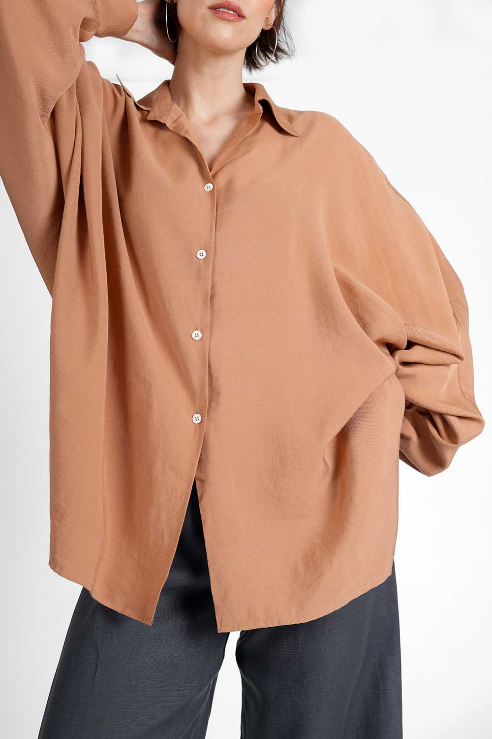 Cerena Viscose Blouse - cinnamon