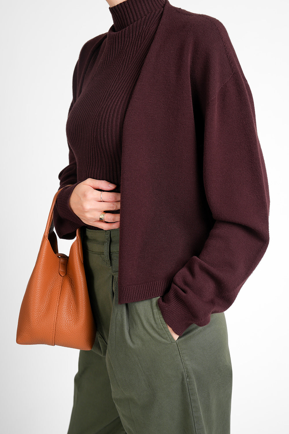 Erina Sj Cardigan - maroon