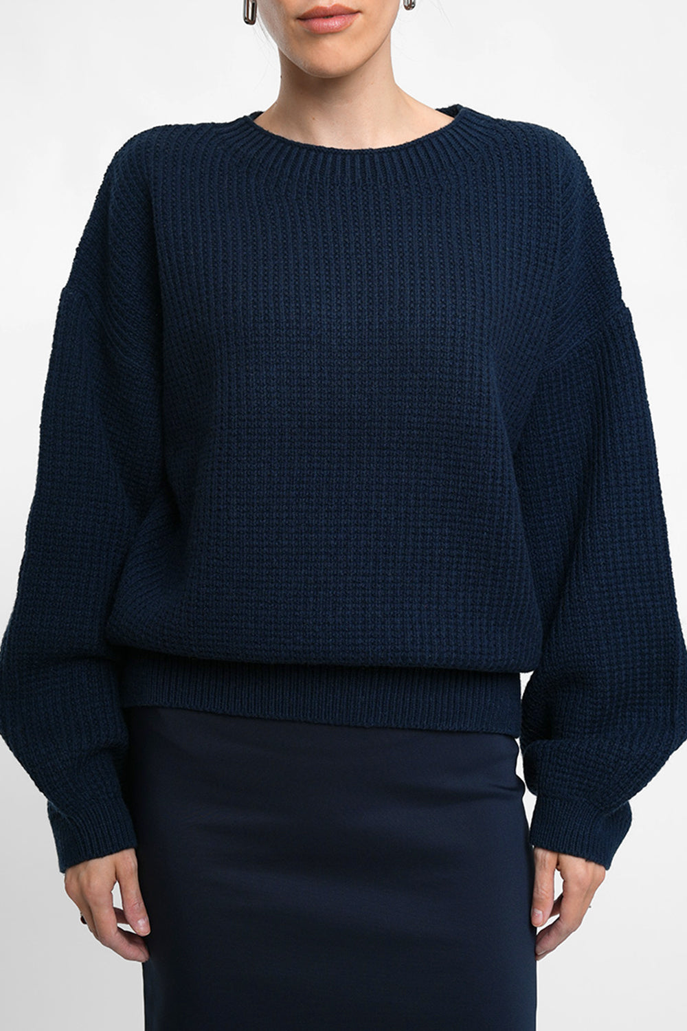 Marella Wool Blend Pull - blue