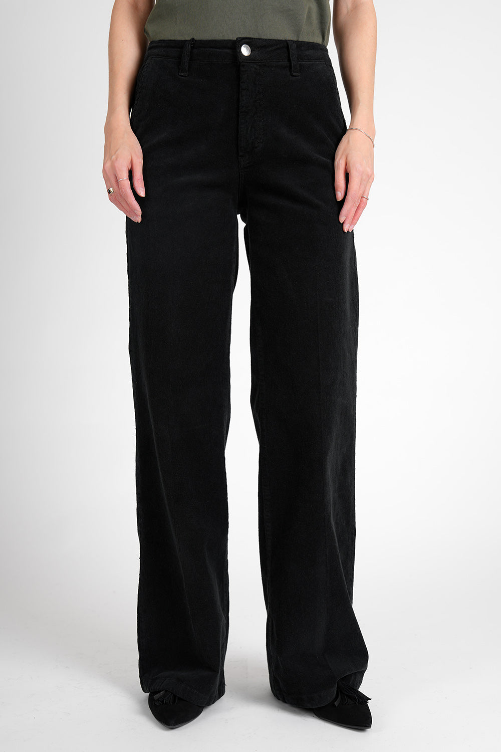 Phoebe Corduroy Pants - black