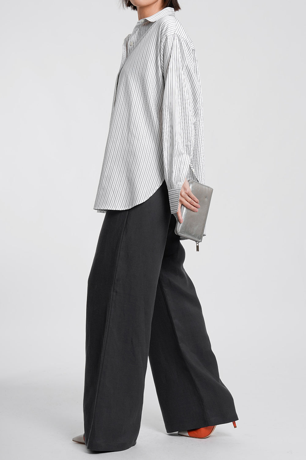 Prima Cupro Pants - darkgrey