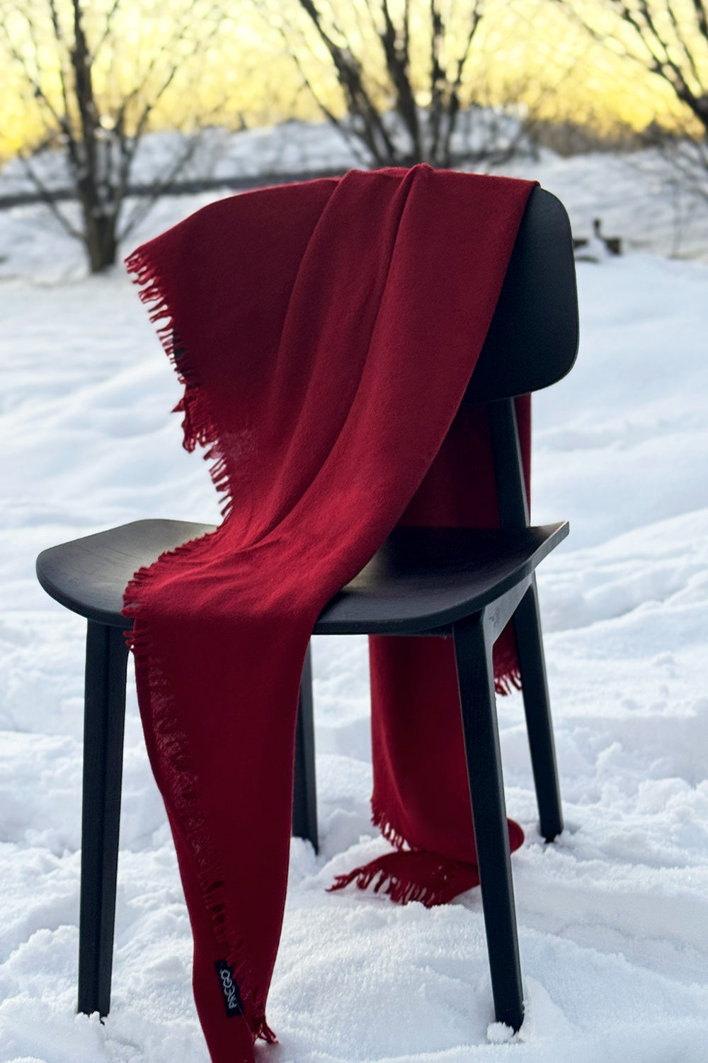 Quelara Stola - burgundy