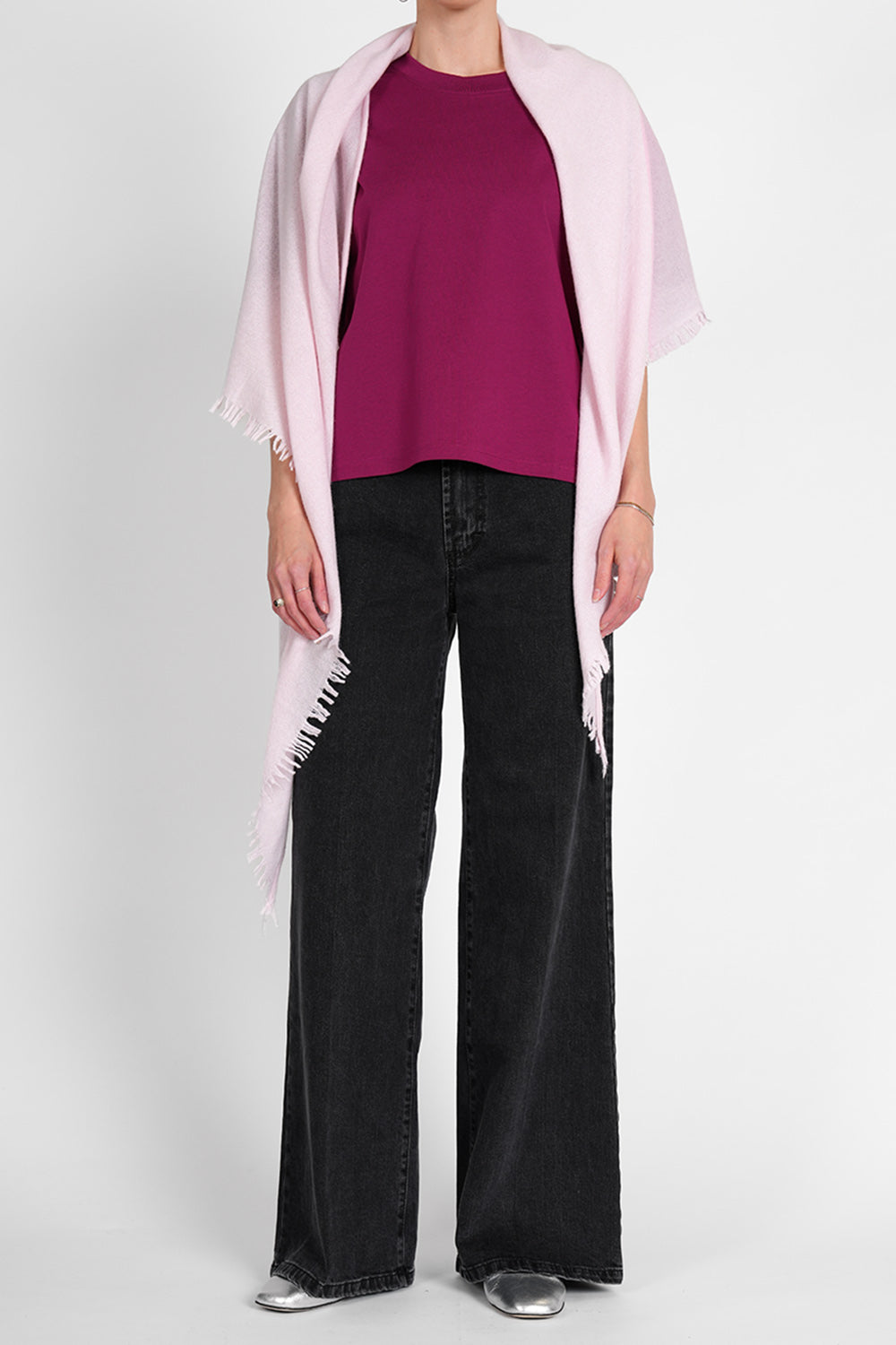 Quelara Wool Stola - rosa