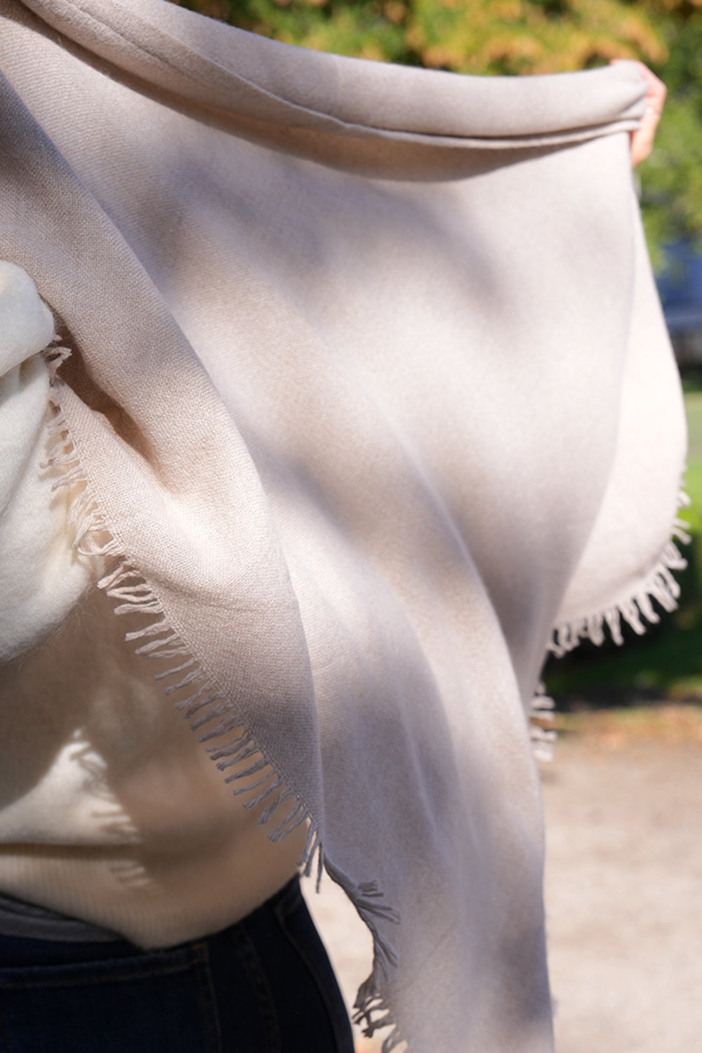Quelara Wool Stola - sand