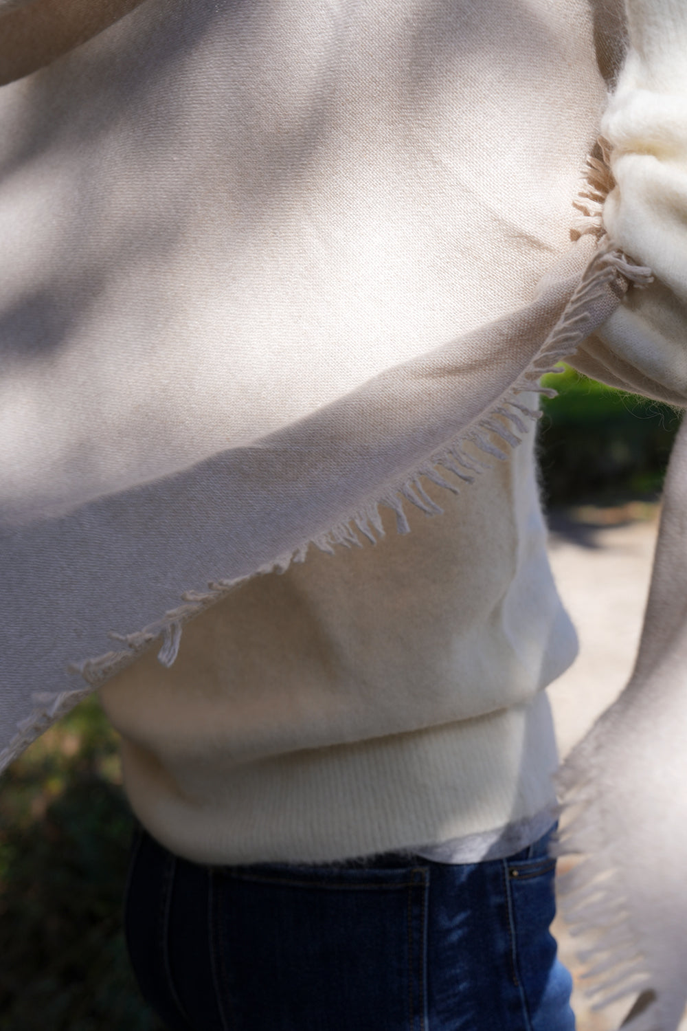 Quelara Wool Stola - sand