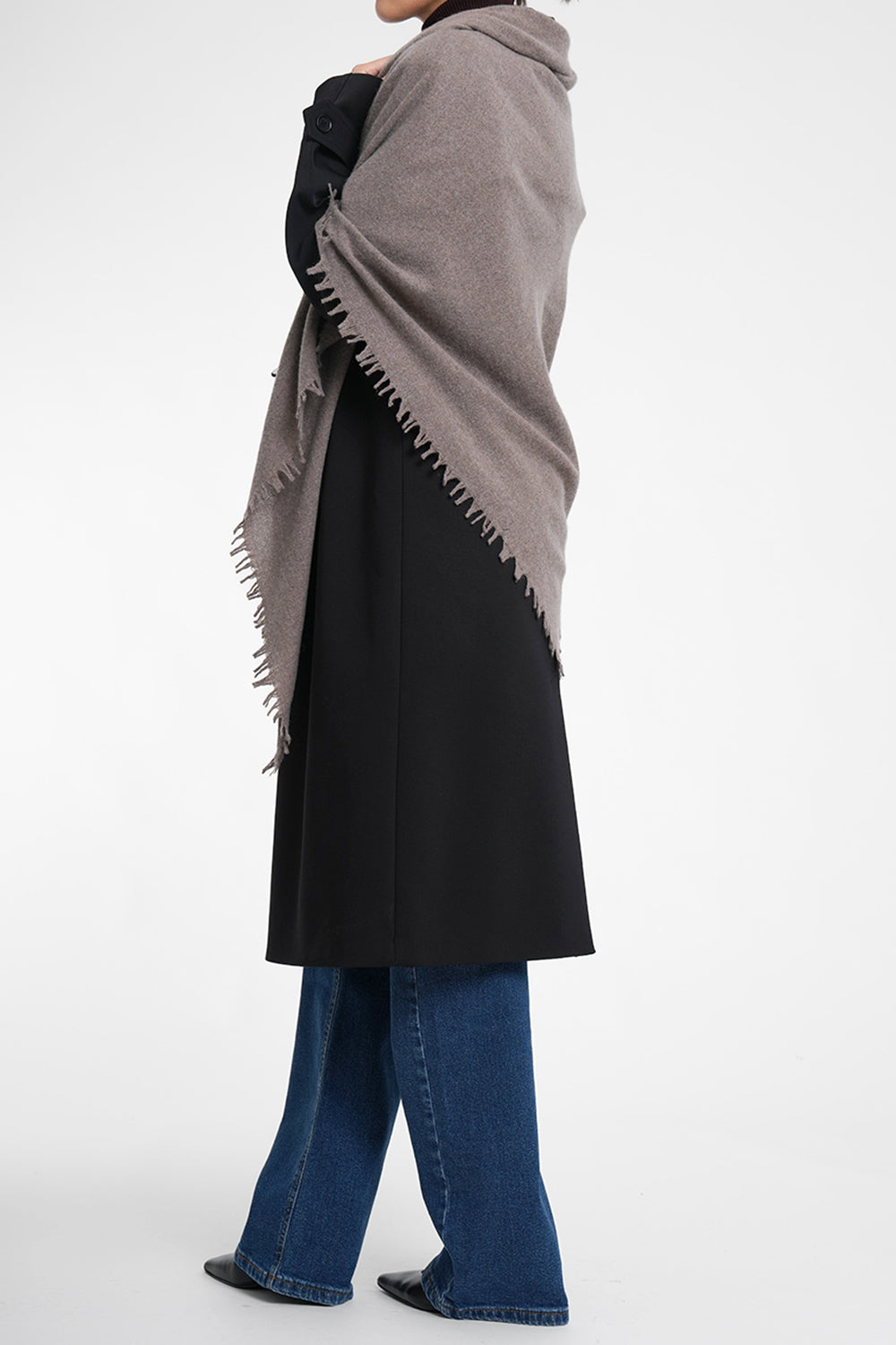 Quelara Wool Stola - taupe