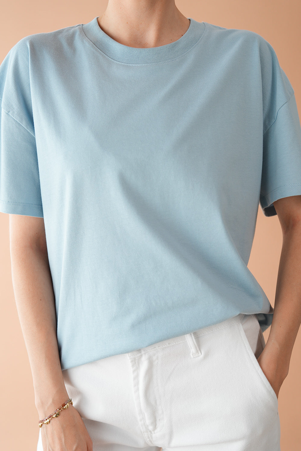 Tessa Organic Cotton Shirt - baby blue
