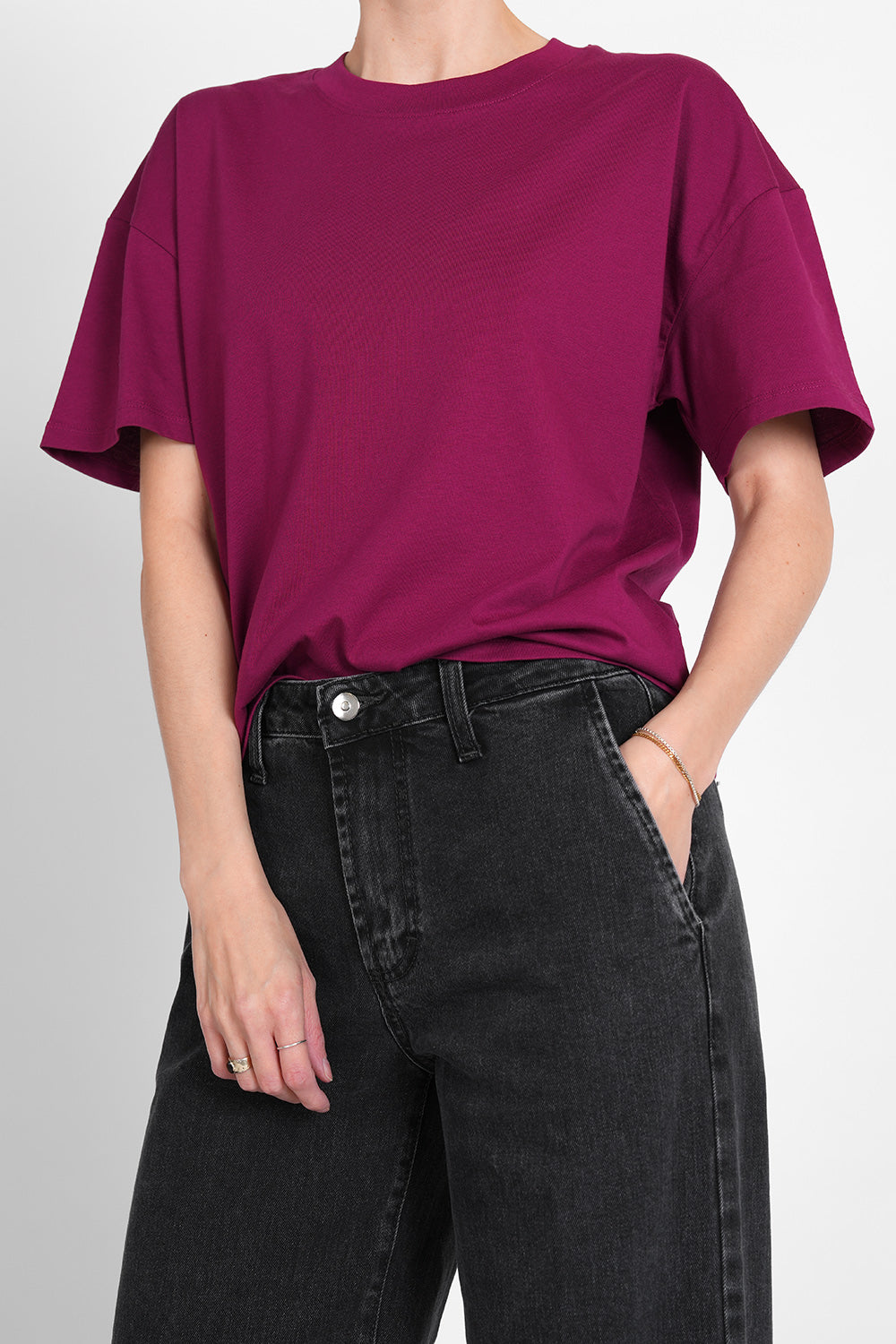 Tessa Organic Cotton Shirt - berry