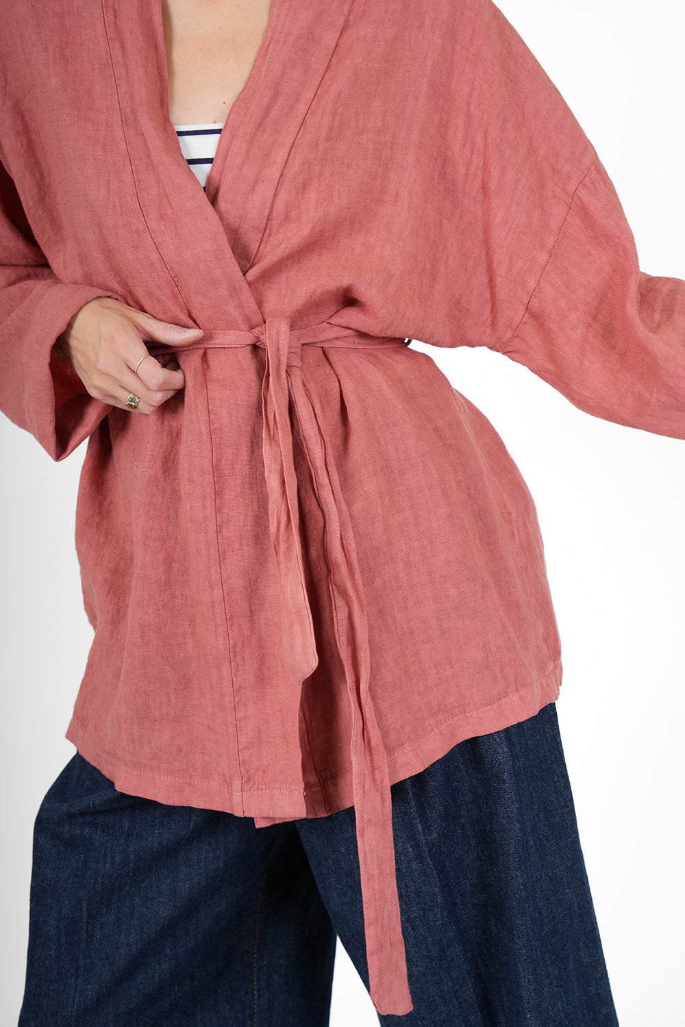 Yen Linen Kimono - sorbet