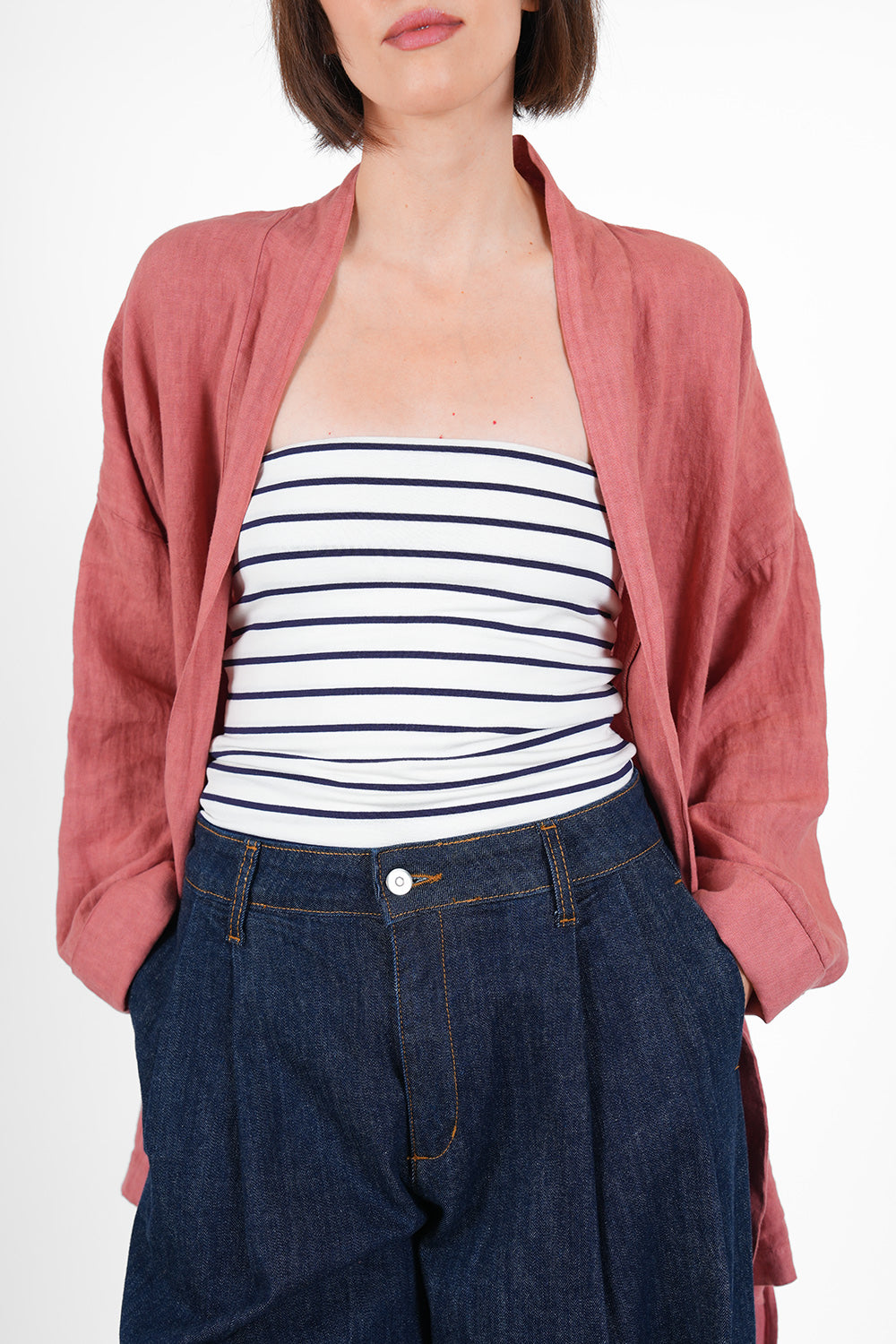Yen Linen Kimono - sorbet
